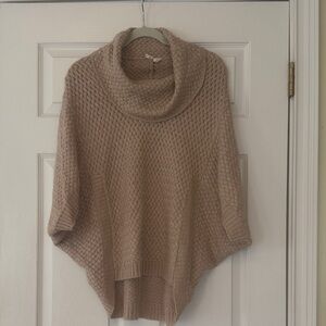 Anthropologie Tan Cowl Neck Sweater